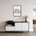 Quadro Matisse The Garden 100x70 Caixa Preto