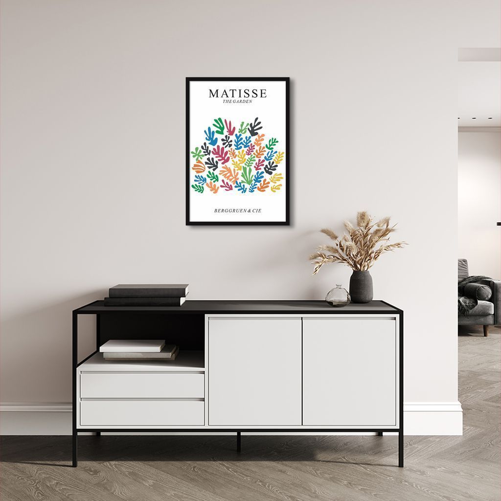Quadro Matisse The Garden 100x70 Caixa Preto