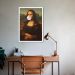 Quadro Mona Lisa Bola de Chiclete 60x43 Caixa Branco