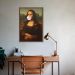 Quadro Mona Lisa Bola de Chiclete 86x60 Caixa Marrom