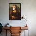 Quadro Mona Lisa Bola de Chiclete 86x60 Caixa Preto