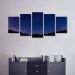 Quadro Mosaico Decorativo Céu Estrelado 5 Telas 208x90