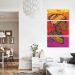 Quadro Mosaico Decorativo Mulher Africana 3 Telas 159x90