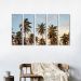 Quadro Mosaico Decorativo Visão de Praia 5 telas 168x90