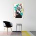 Quadro Mulher Negra Cores 43x30 Filete Marfim