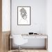 Quadro Mulher Negra em Linhas 100x70 Caixa Marrom