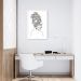 Quadro Mulher Negra em Linhas 43x30 Caixa Branco