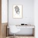 Quadro Mulher Negra em Linhas 43x30 Caixa Marfim