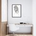 Quadro Mulher Negra em Linhas 43x30 Caixa Preto