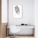 Quadro Mulher Negra em Linhas 86x60 Filete Marfim