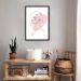 Quadro Mulher em Linhas Perfil 43x30 Caixa Preto