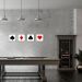 Quadro Naipes Color Baralho 5 86x375 4-86x86 Filete Preto
