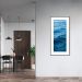 Quadro Oceano 86x43 Filete Preto