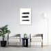Quadro Pincelada Tripla 60x43 Filete Marfim