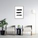 Quadro Pincelada Tripla 86x60 Filete Marrom