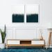 Quadro Pinheiros Neblina França 122x86 2-86x60 Caixa Branco