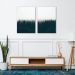 Quadro Pinheiros Neblina França 62x43 2-43x30 Sem Moldura