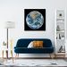 Quadro Planeta Terra 86x86 Caixa Preto