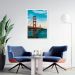 Quadro Ponte Golden Gate Bridge 100x70 Caixa Branco