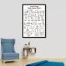 Quadro Posições Yoga Asanas Chart 100x70 Caixa Preto