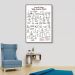 Quadro Posições Yoga Asanas Chart 43x30 Filete Marrom