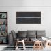 Quadro Preto Linha Minimalista 120x60 Caixa Marrom