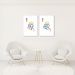 Quadro Rei e Rainha Carta Minimalista 122x86 2-86x60 Sem Moldura