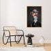 Quadro Sigmund Freud Head Explosion 100x70 Caixa Marfim