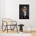 Quadro Sigmund Freud Head Explosion 60x43 Caixa Branco