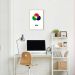Quadro Sistema de Cores RGB 43x30 Filete Marfim