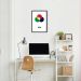 Quadro Sistema de Cores RGB 86x60 Caixa Preto