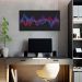 Quadro Sound Wave Colors 120x60 Caixa Preto
