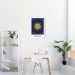 Quadro The Sun Tarot 100x70 Caixa Branco