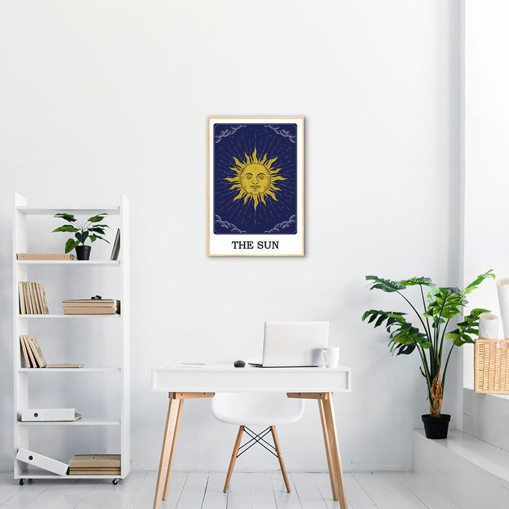 Quadro The Sun Tarot 100x70 Sem Moldura