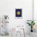 Quadro The Sun Tarot 43x30 Filete Marrom