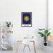 Quadro The Sun Tarot 60x43 Caixa Preto