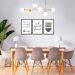 Quadro Trio Cozinha Divertida 133x60 3-60x43 Caixa Preto