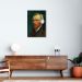Quadro Van Gogh com Fones de Ouvido 86x60 Filete Branco