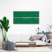 Quadro Verde Linha Minimalista 100x50 Filete Marfim