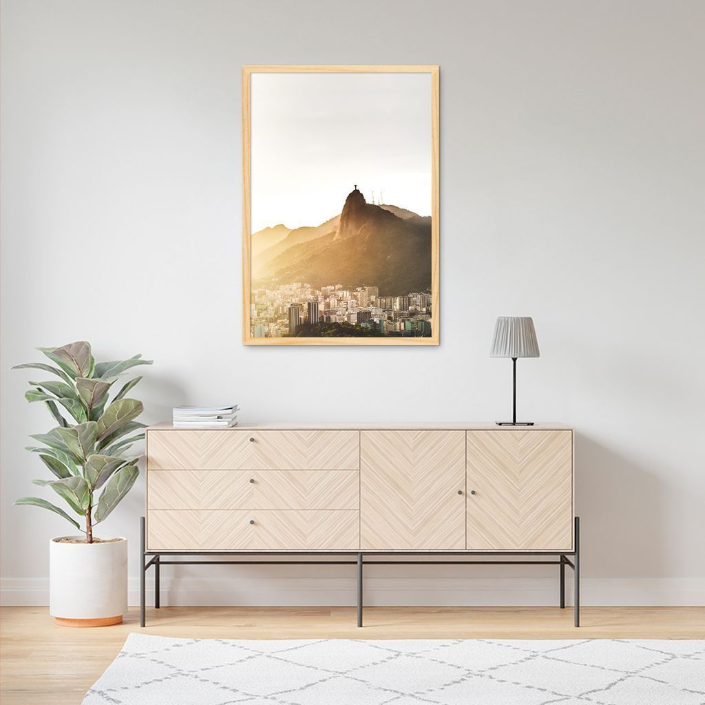 Quadro Visão Cidade Rio de Janeiro 100x70 Caixa Marfim
