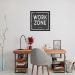 Quadro Work Zone 86x86 Caixa Preto