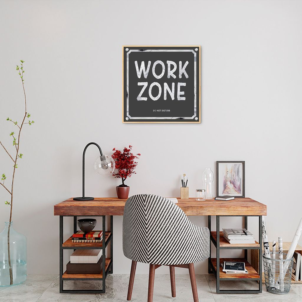 Quadro Work Zone 86x86 Filete Marfim
