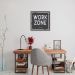 Quadro Work Zone 86x86 Filete Marrom