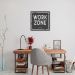 Quadro Work Zone 86x86 Filete Preto