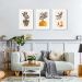 Quadros Vasos Boho Colors 133x60 3-60x43 Caixa Branco