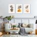 Quadros Vasos Boho Colors 133x60 3-60x43 Filete Branco