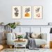 Quadros Vasos Boho Colors 133x60 3-60x43 Filete Marfim