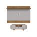     Conjunto Painel e Rack Noctis Cinamomo Off White