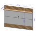     Conjunto Painel e Rack Noctis Cinamomo Off White
