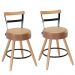 2 Cadeiras Com Encosto Chicago Amarula